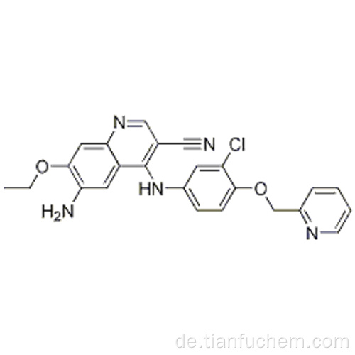 3-Chinolincarbonitril, 6-Amino-4 - [[3-chlor-4- (2-pyridinylmethoxy) phenyl] amino] -7-ethoxy-CAS 848139-78-6